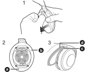 Technics EAH F50B Digital Wireless Stereo Headphones - part