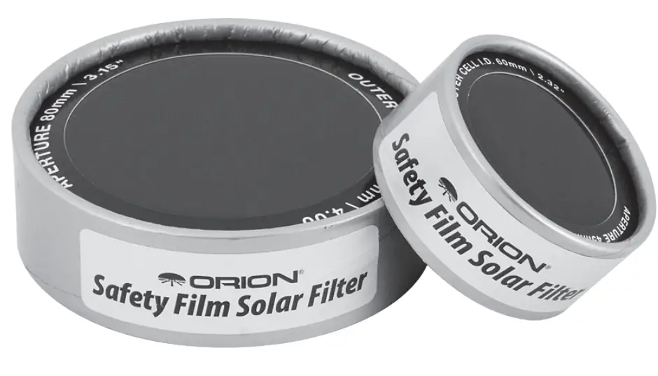 ORION 7784 E Series Safety Film Solar Filters