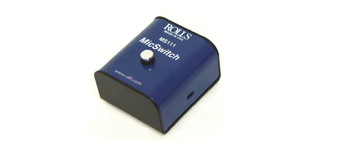 Rolls Ms111 Professional Mic Switch User Guide