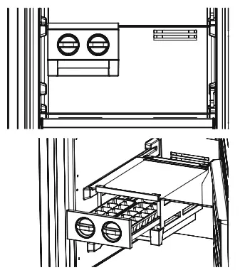SHARP SJ SC31CHXIF Freezer - making tray