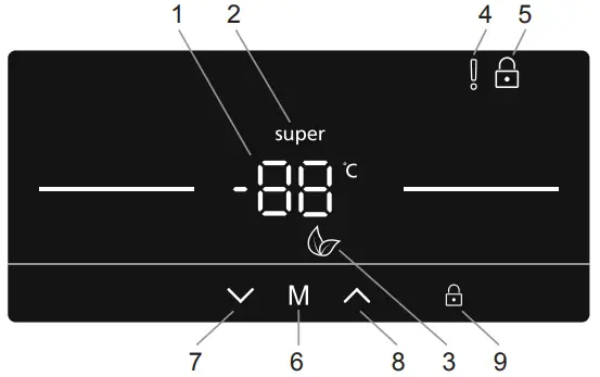 SHARP SJ SC31CHXIF Freezer - panel