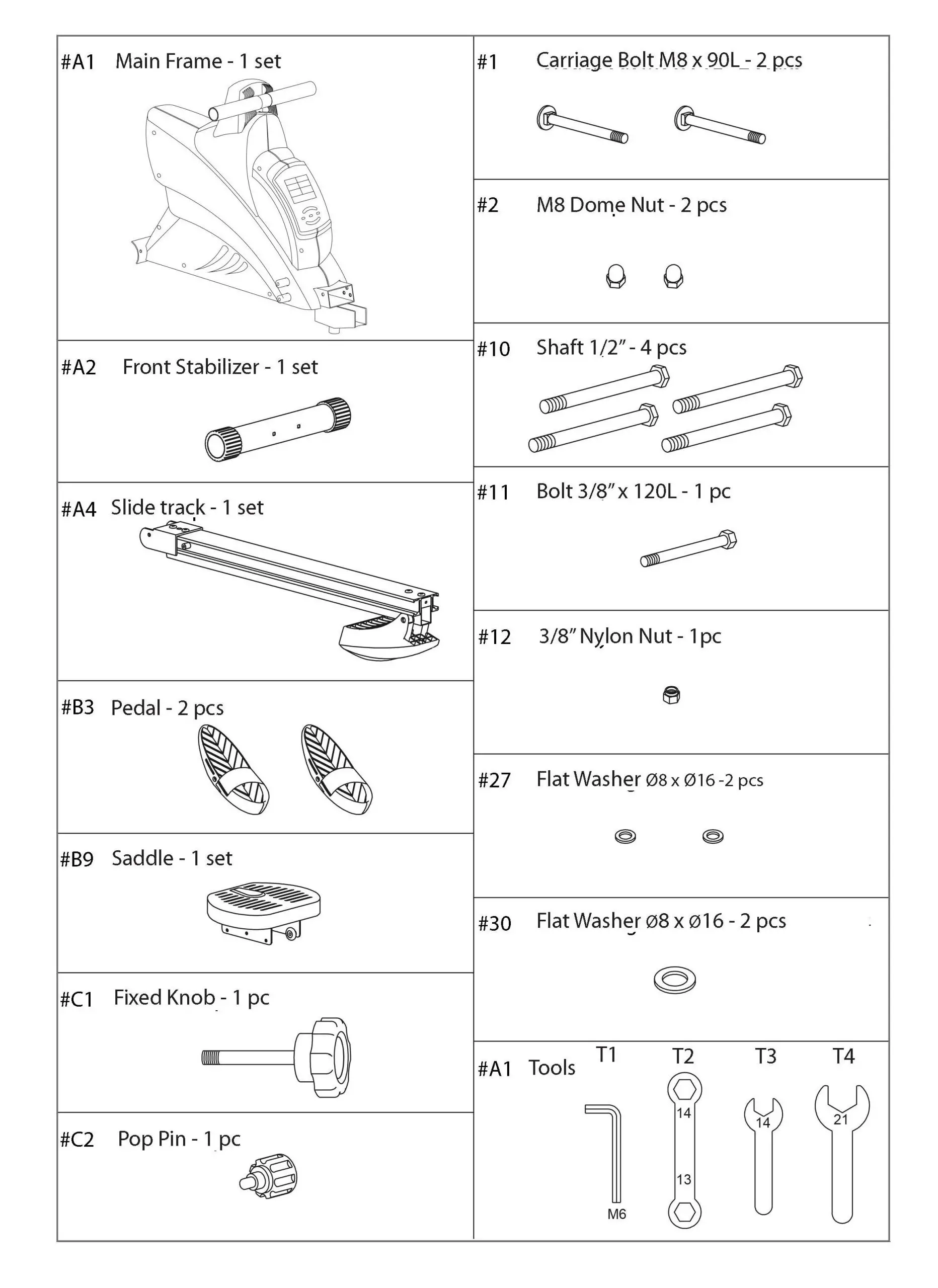 ASSEMBLY PARTS LIST