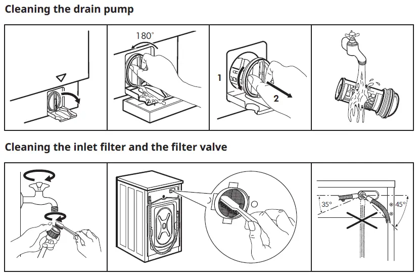 IKEA 204.940.72 TVÄTTAD Integrated Washing Machine Dryer Instruction fig 2