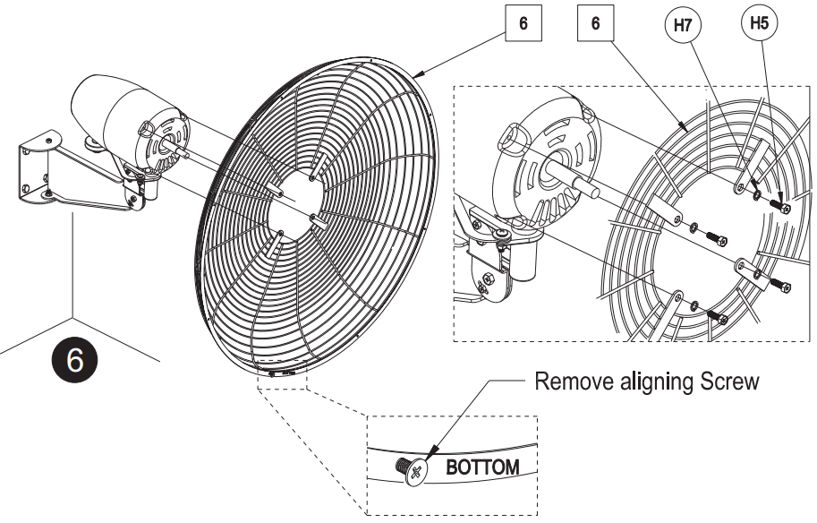 GLOBAL INDUSTRIAL 258321 Industrial Wall Fan - Fig 5