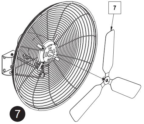 GLOBAL INDUSTRIAL 258321 Industrial Wall Fan - Fig 6