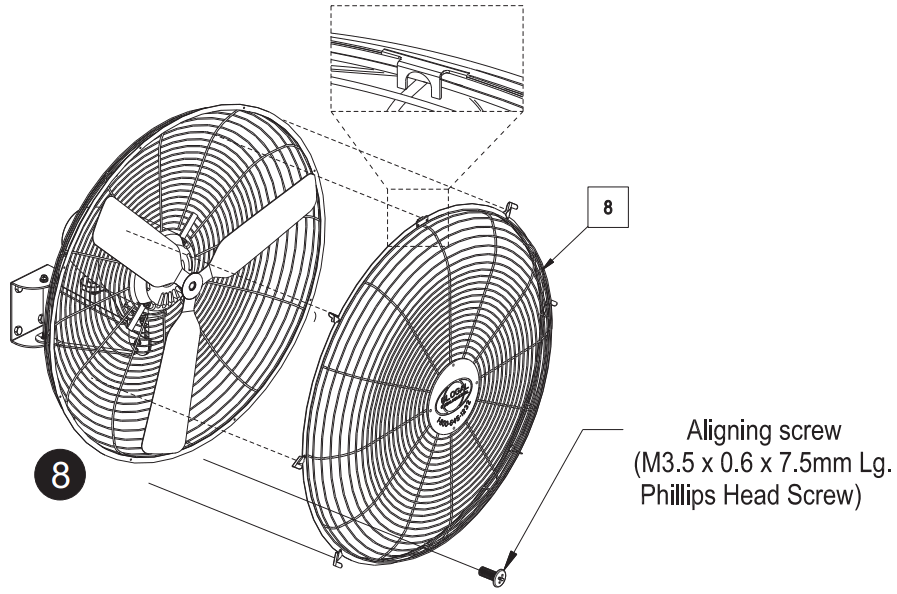 GLOBAL INDUSTRIAL 258321 Industrial Wall Fan - Fig 7