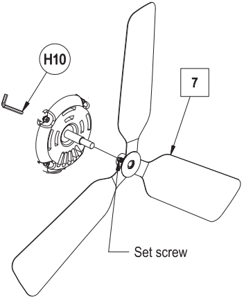 GLOBAL INDUSTRIAL 258321 Industrial Wall Fan - Set screw
