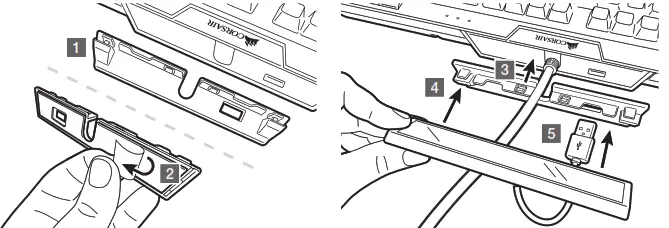 CORSAIR Companion Touch Screen - KEYBOARD BRACKET