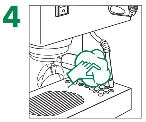 RANCILIO Silvia Espresso Machine with Iron Frame - Daily cleaning of steam wand 4