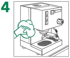 RANCILIO Silvia Espresso Machine with Iron Frame - Storing the machine 4