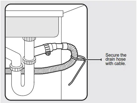 IKEA Villkorlig Dishwasher Secure the drain