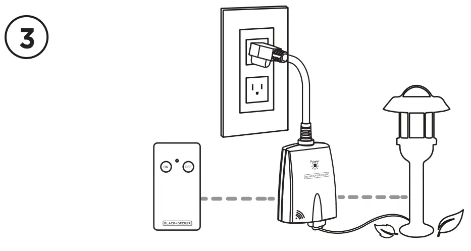 BLACK DECKER BDXPA0010 Outdoor Wireless Remote Control Outlets - fig3