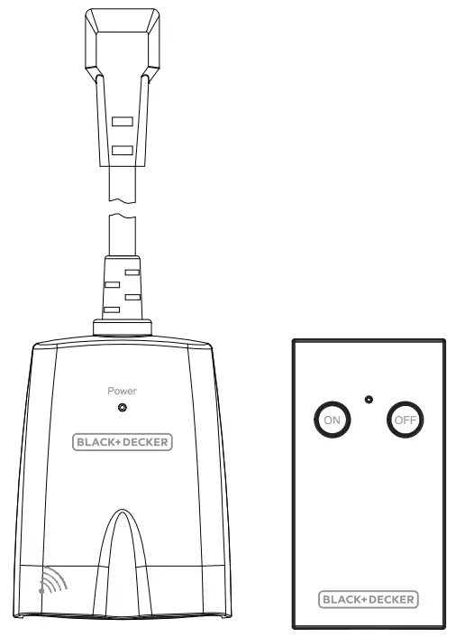 BLACK DECKER BDXPA0010 Outdoor Wireless Remote Control Outlets