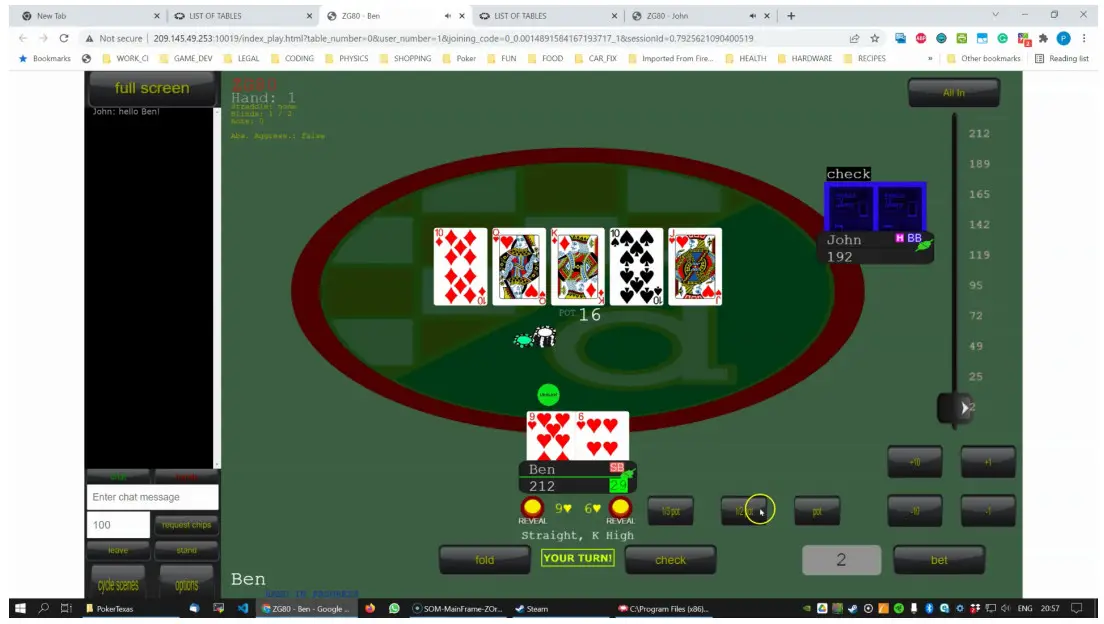 Poker Texas Mobile TV Games - Betting