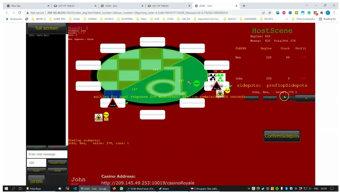 Poker Texas Mobile TV Games - Multiple runs