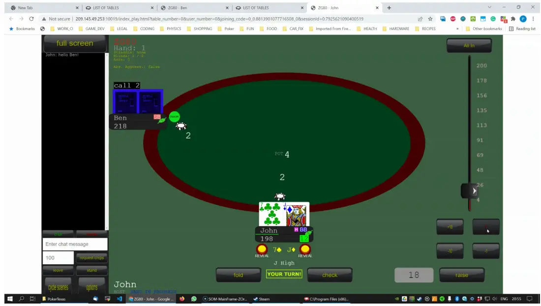 Poker Texas Mobile TV Games - progress