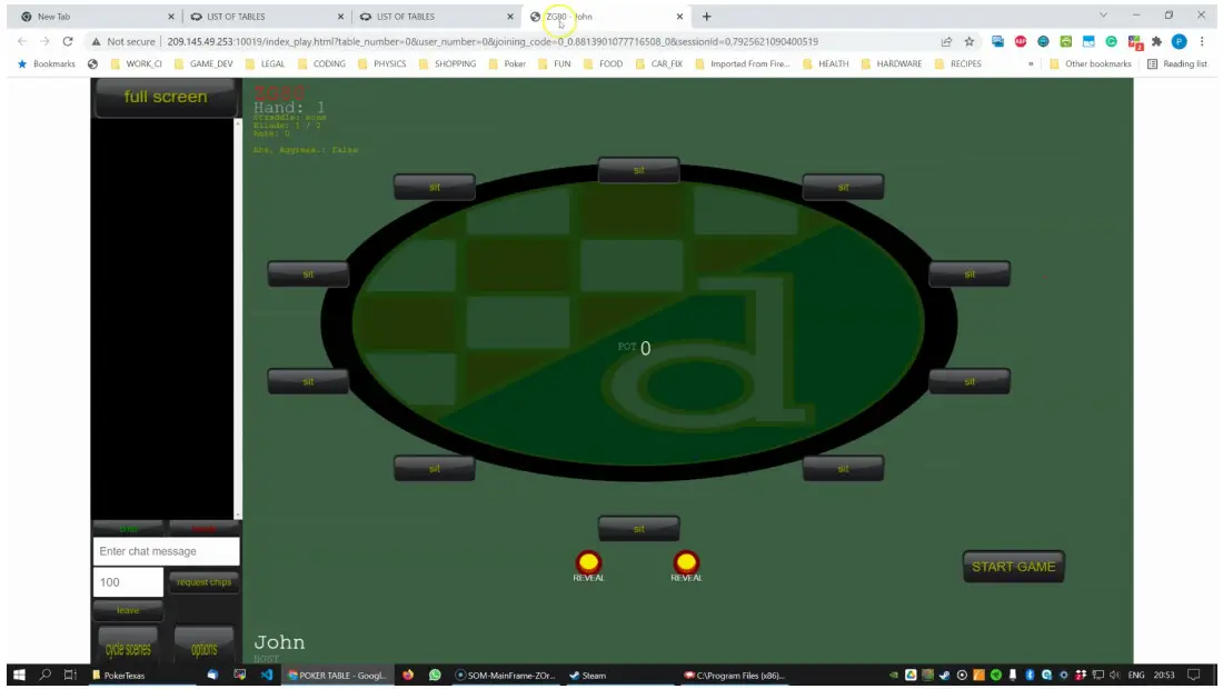 Poker Texas Mobile TV Games - spectator mode