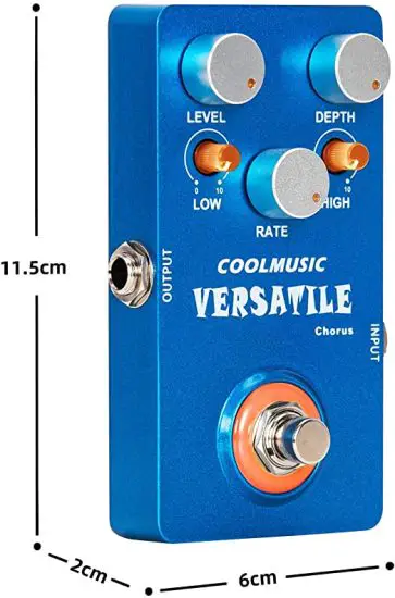 COOLMUSIC-C-CH01-Versatile Chorus-Guitar-Effects-Pedal
