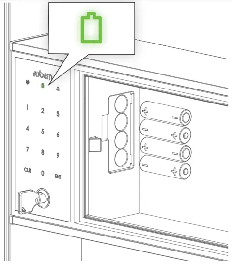 robern RB313 IQ Digital Lock Box