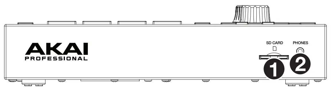 AKAI PROFESSIONAL 482641 MPC One Standalone Sampler and Sequencer - Front Panel