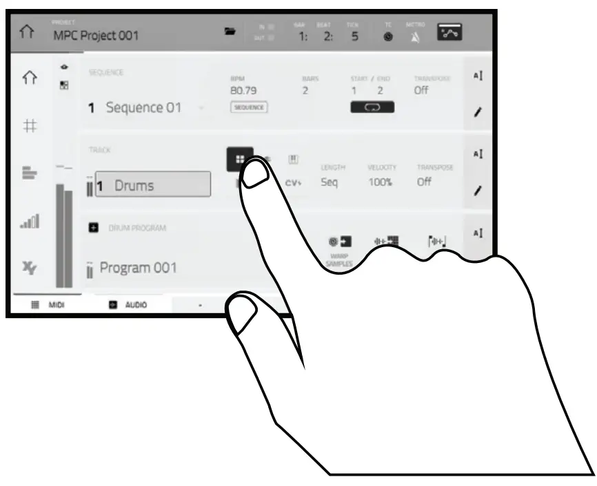 AKAI PROFESSIONAL 482641 MPC One Standalone Sampler and Sequencer - fig