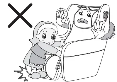 Massaggio Ricco Massage Chair - WARNING