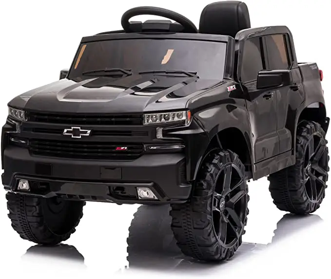 kidzone-060-ROT-11L-Electric Licensed Chevrolet-Silverado-Car