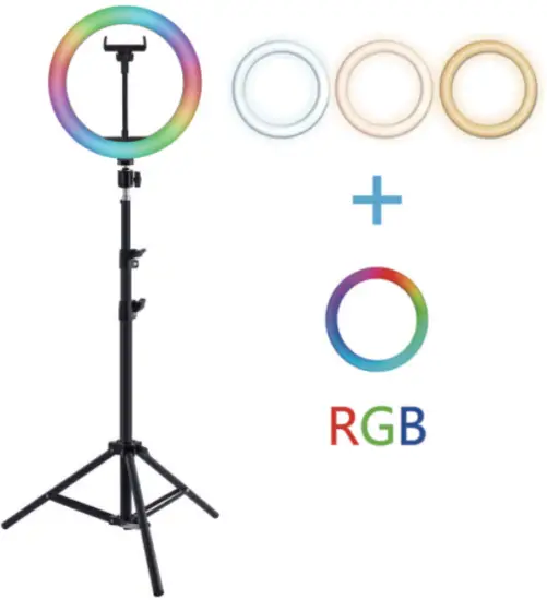 ZEBRONICS ZEB RL10 Self Ring Light with Tripod - Fig 13