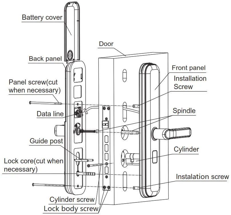 eSSL FL100 Intelligent Fingerprint Door Locks - Fig 1