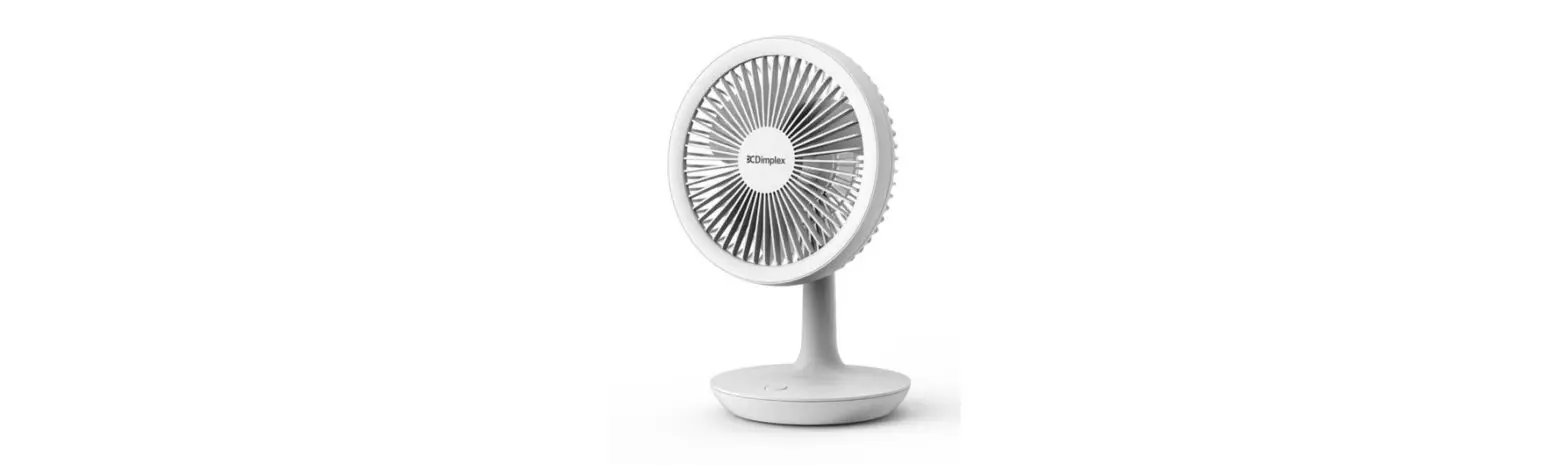 Dimplex Rechargeable Titing 4 Speed White Desk Fan-5 Inches User Guide