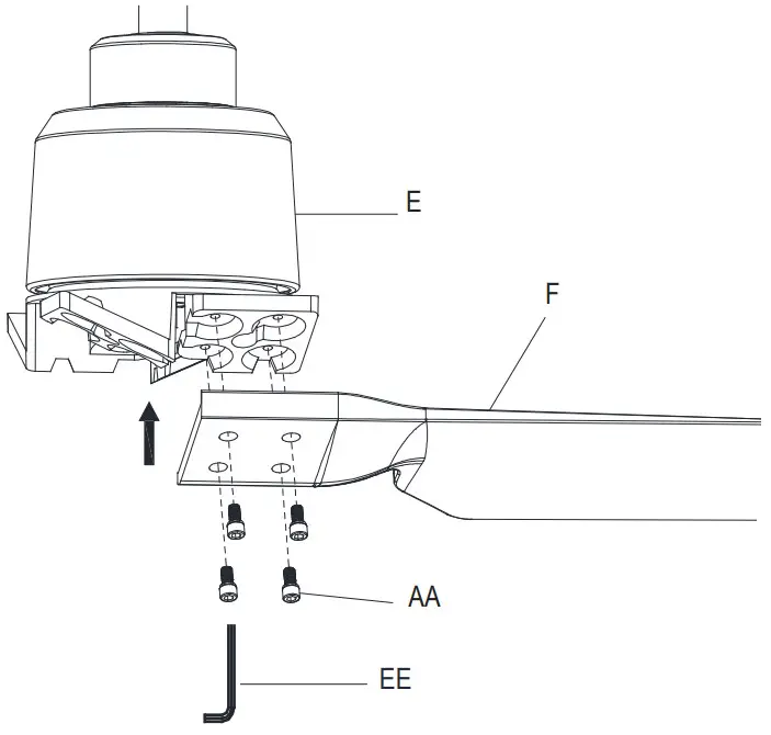 HOMEDEPOT 56054 Delmore 60 Inch Ceiling Fan - figure 15