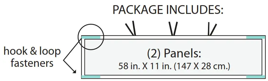 BreathableBaby Solid End Mesh Crib Liner-PACKAGE INCLUDES