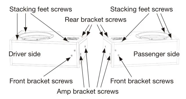 ALPINE R2-W8D2 Dual 8 Halo S-Series Preloaded Truck Subwoofer - Installation screws are temporarily installed