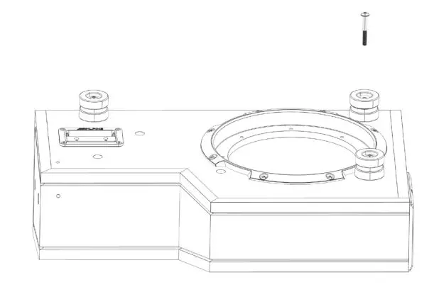 ALPINE R2-W8D2 Dual 8 Halo S-Series Preloaded Truck Subwoofer - Using the supplied M5x60mm screws (6pcs.)