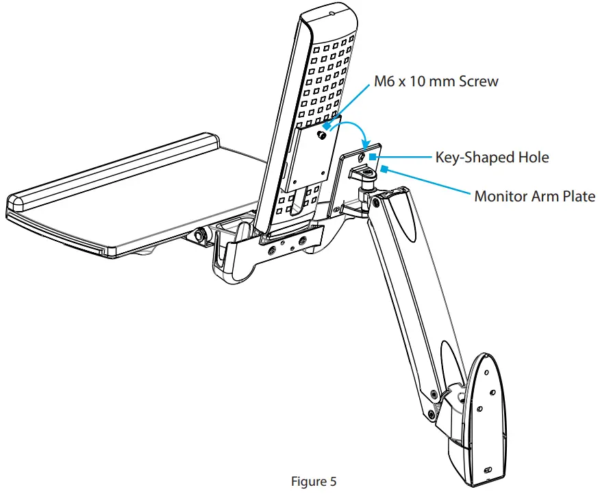 StarTech WALLSTS1 Sit Stand Desk Wall Mount - fig12