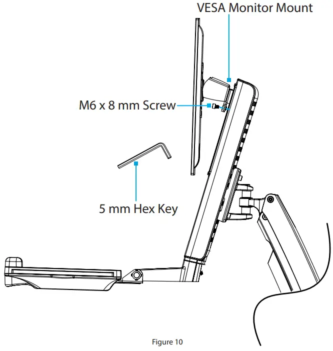 StarTech WALLSTS1 Sit Stand Desk Wall Mount - fig17