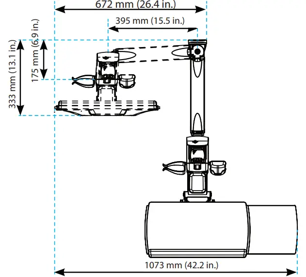 StarTech WALLSTS1 Sit Stand Desk Wall Mount - fig2