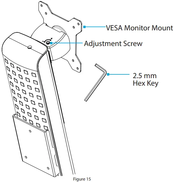 StarTech WALLSTS1 Sit Stand Desk Wall Mount - fig22