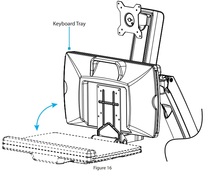 StarTech WALLSTS1 Sit Stand Desk Wall Mount - fig23