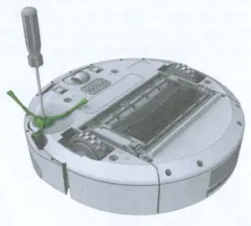 iRobot R694020 Roomba 694 Robot Vacuum Cleaner - Cleaning the Side Brush