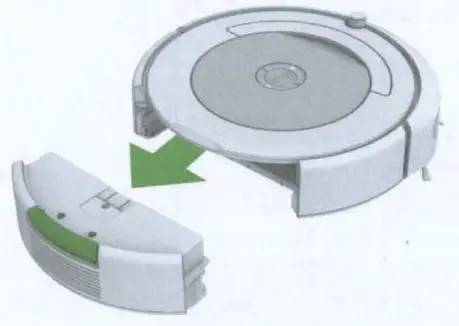 iRobot R694020 Roomba 694 Robot Vacuum Cleaner - Emptying the Bin