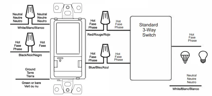 SWiDGET S16001WA Single Pole Three Way Switch - Figure 2