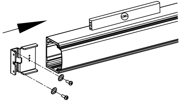 DETEX 105280 Concealed Vertical Rod Exit Device - BRACKET