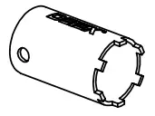 DETEX 105280 Concealed Vertical Rod Exit Device - Cylinder