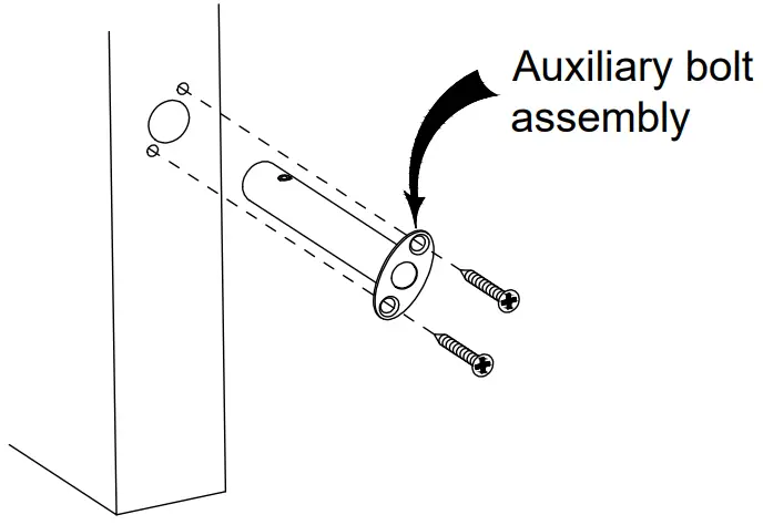 DETEX 105280 Concealed Vertical Rod Exit Device - INSTALL AUXILIAR