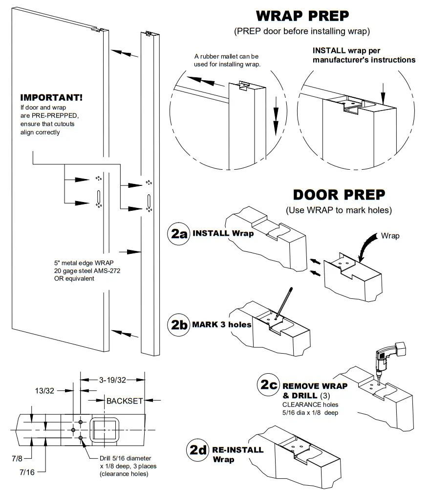 DETEX 105280 Concealed Vertical Rod Exit Device - WRAP PREP