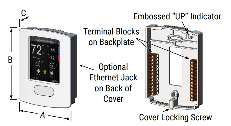KMC-CONTROLS-BAC-19xxxx-FlexStat-Touchscreen-Room-Sensors-Controllers-FIG-1