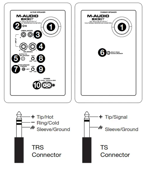 M-AUDIO BX3 BT Bluetooth Multimedia Reference Monitor Speakers - FIG 6
