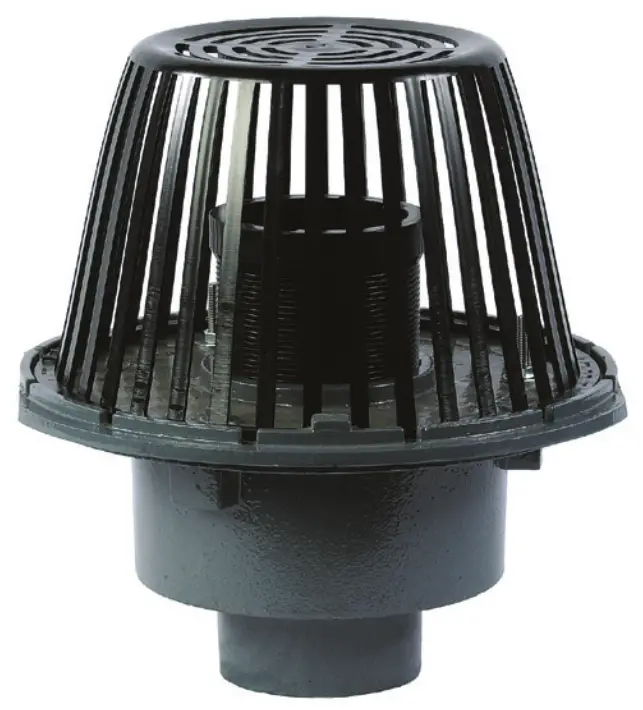 WATTS RD 100 W Overflow Roof Drain with 4 Internal Water Dam