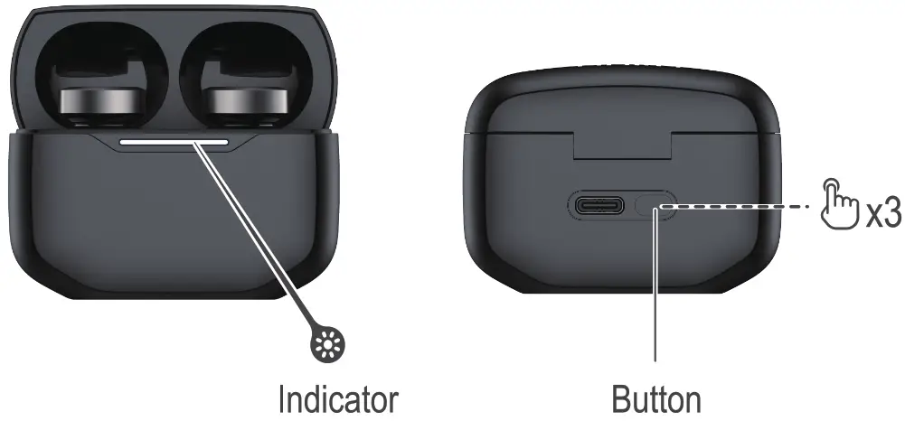 EDIFIER W240TN True Wireless Bluetooth Earbuds - reset